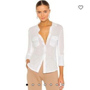 James Perse contrast shirt